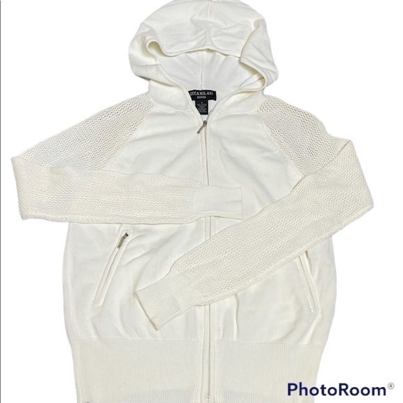 Luca Milani Donna sweater with net sleeves - Picture 9 of 9